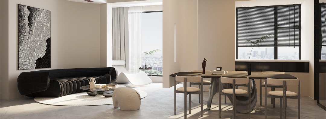 頂琇國際城·星耀,奶油極簡風(fēng)