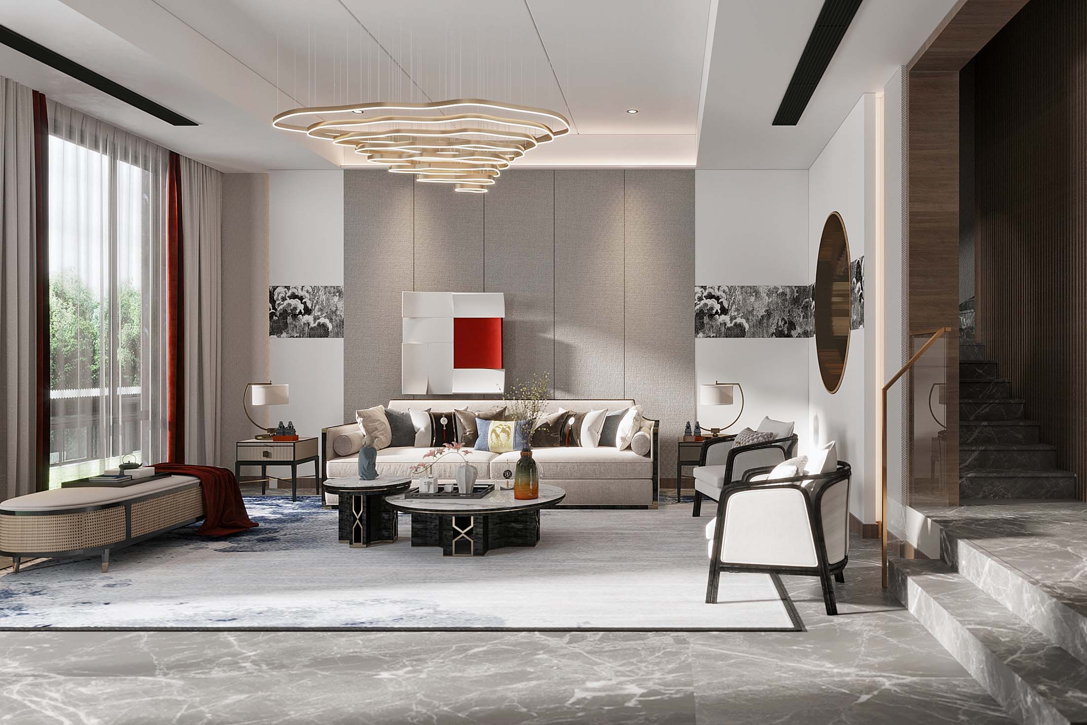 聯(lián)投半島,新中式,武漢裝修設計,武漢裝修