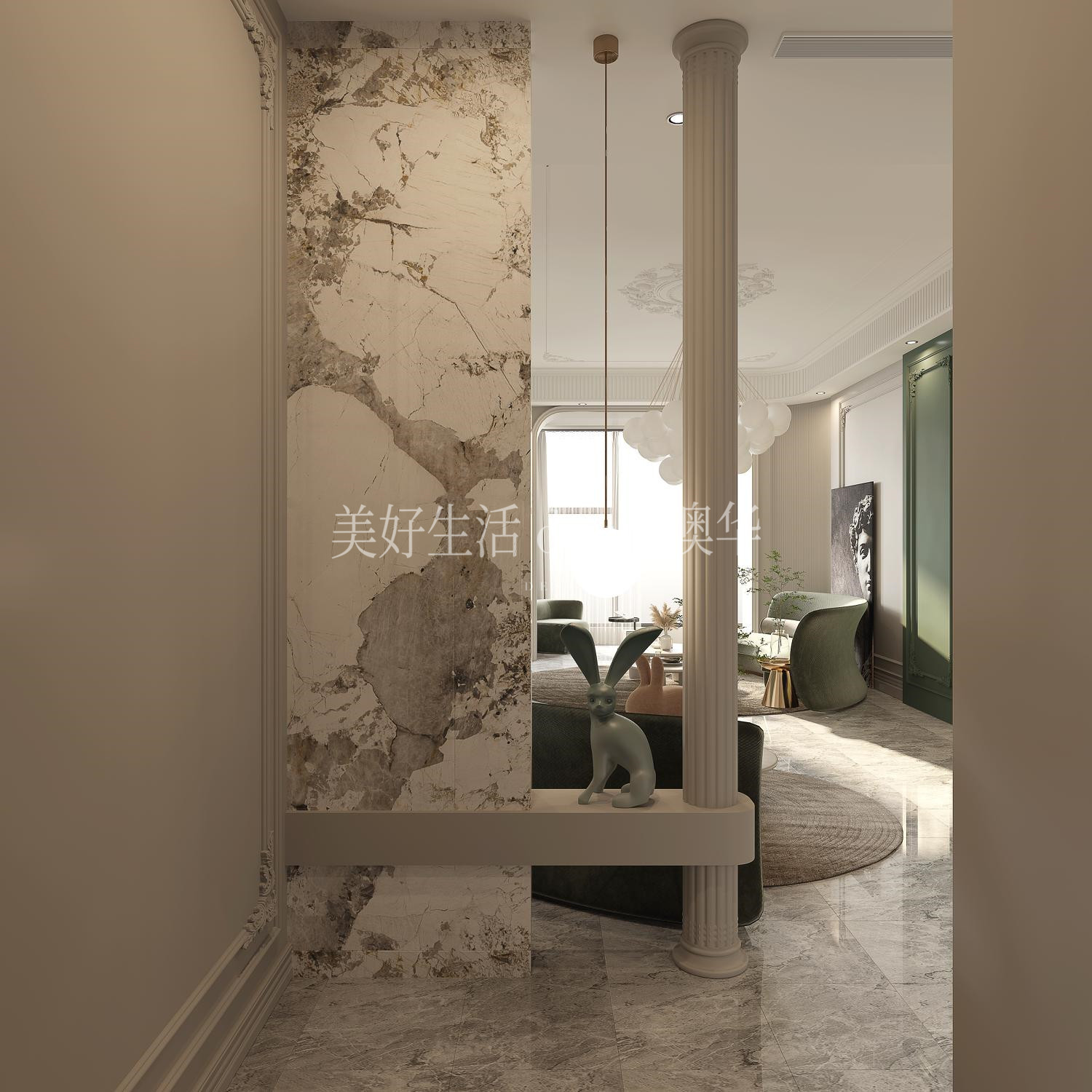 龍湖春江彼岸,簡約法式,武漢裝修,武漢室內(nèi)設(shè)計