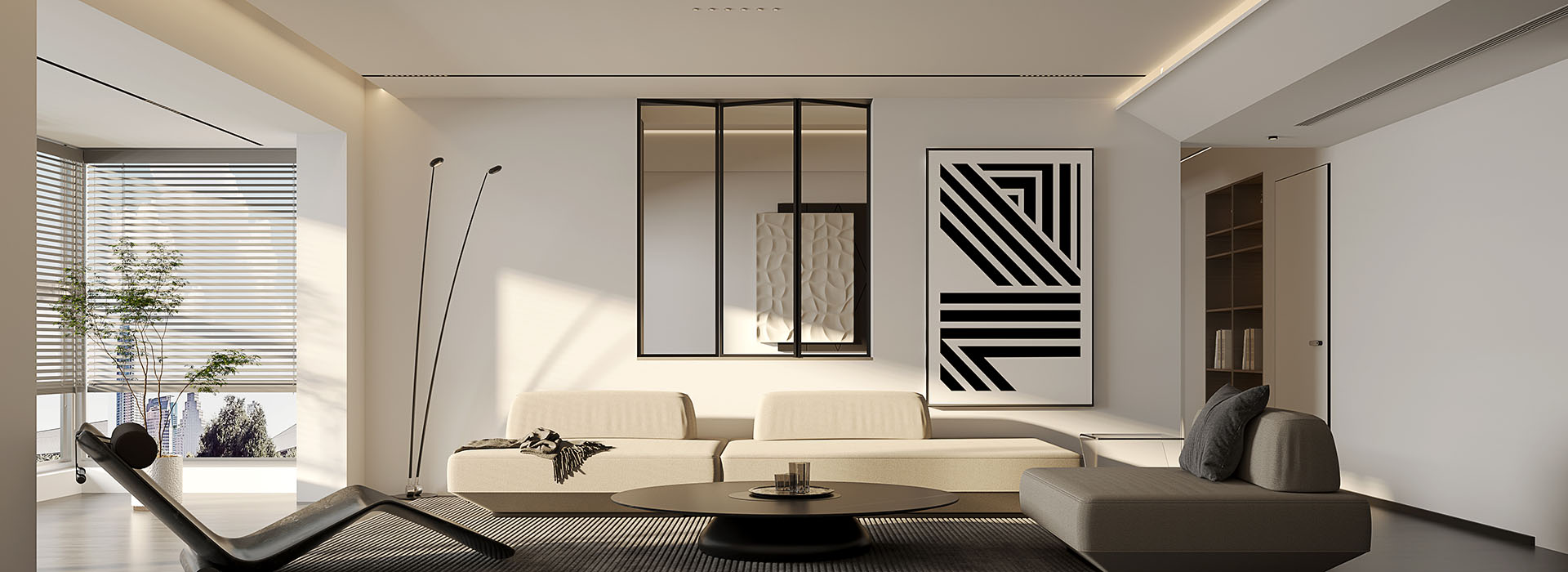 葛洲壩國(guó)際廣場(chǎng)175㎡現(xiàn)代極簡(jiǎn)