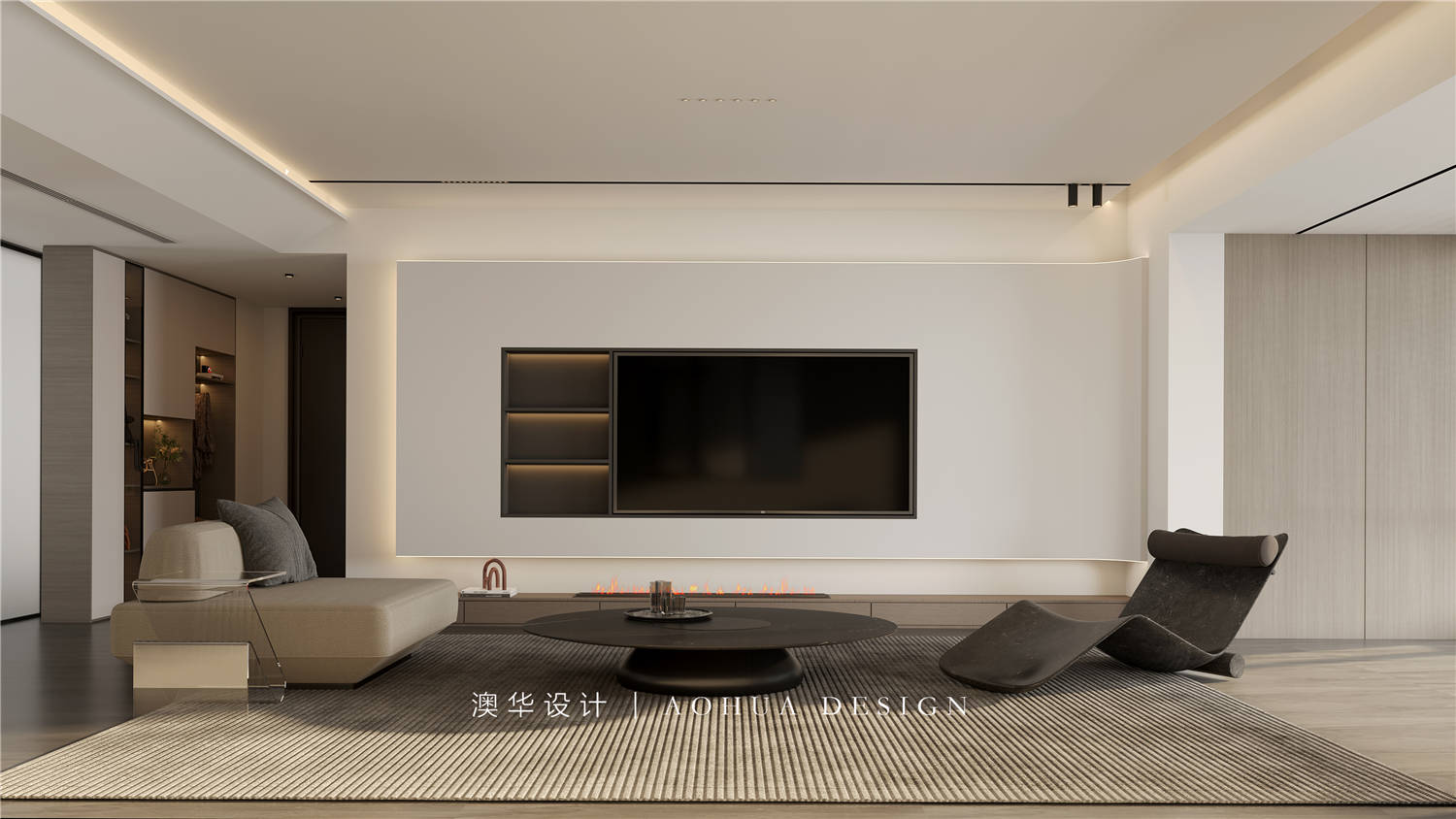 葛洲壩國(guó)際廣場(chǎng)175㎡現(xiàn)代極簡(jiǎn)