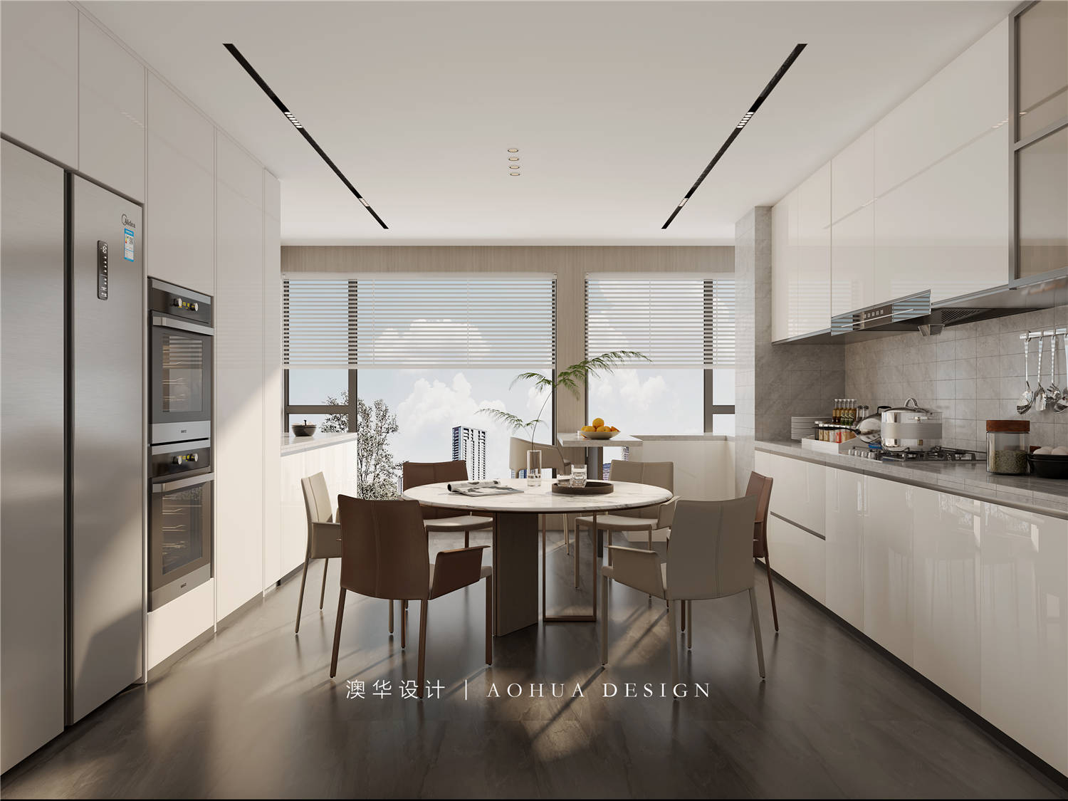 葛洲壩國(guó)際廣場(chǎng)175㎡現(xiàn)代極簡(jiǎn)