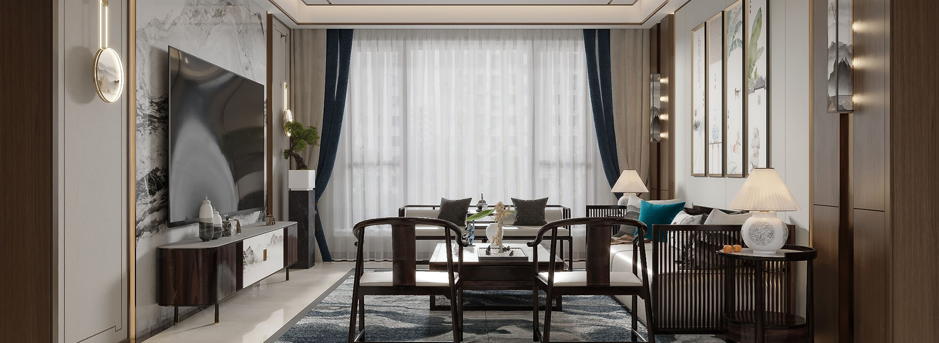 復(fù)地東湖國際130㎡,復(fù)地東湖國際裝修,武漢裝修設(shè)計