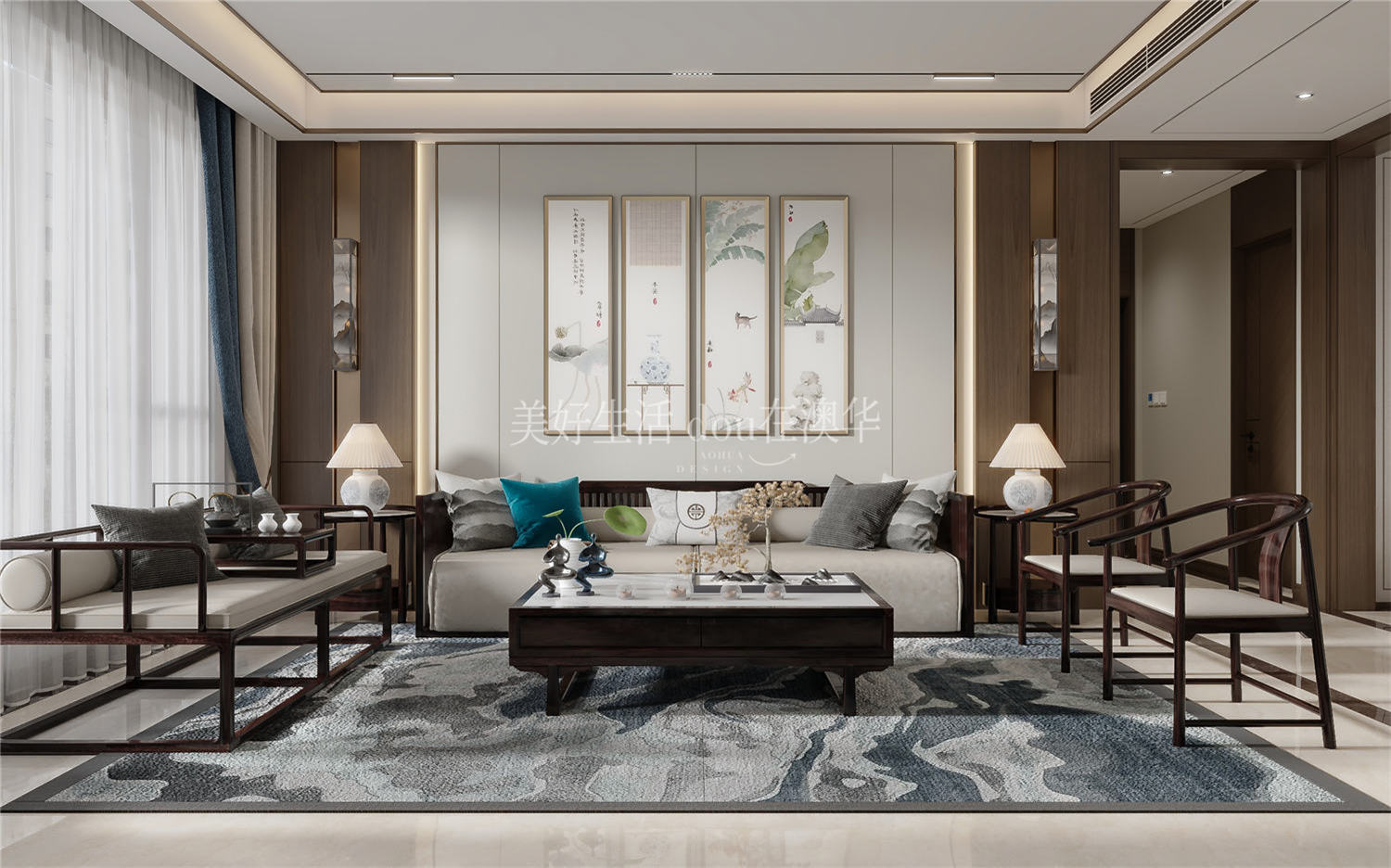 復(fù)地東湖國際130㎡,復(fù)地東湖國際裝修,武漢裝修設(shè)計