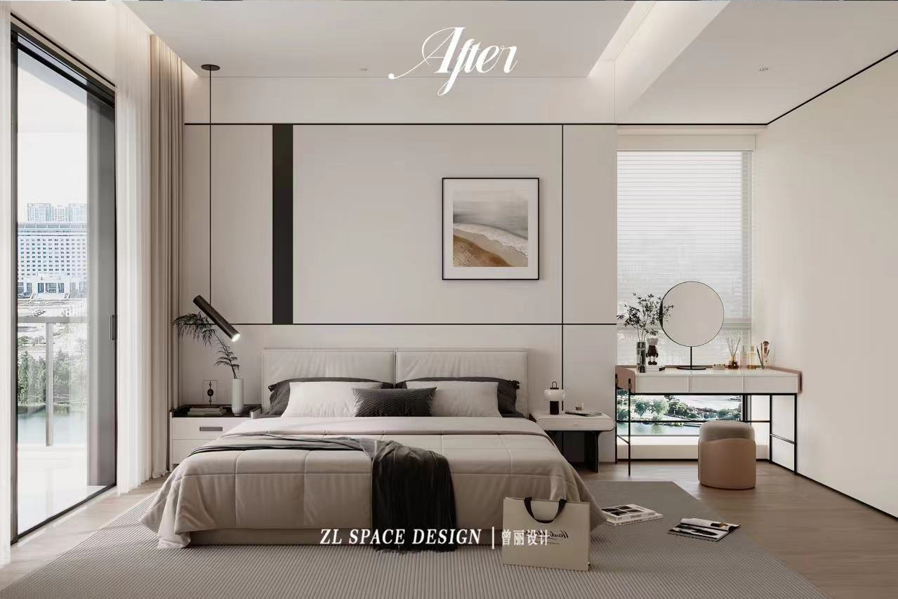 沙湖中心裝修效果圖,武漢裝修設(shè)計(jì),現(xiàn)代極簡