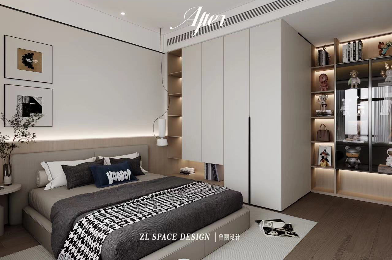 沙湖中心裝修效果圖,武漢裝修設(shè)計(jì),現(xiàn)代極簡