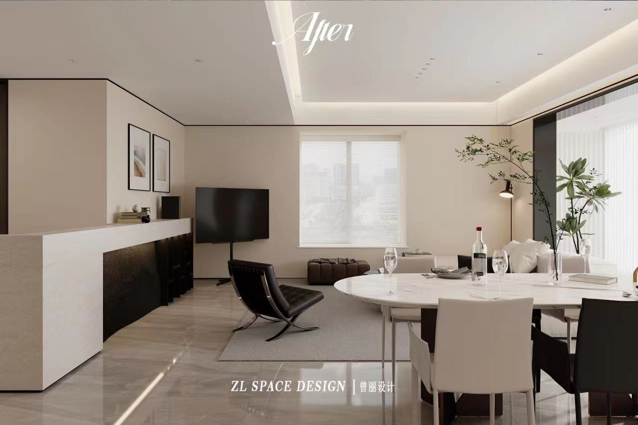 沙湖中心裝修效果圖,武漢裝修設(shè)計(jì),現(xiàn)代極簡