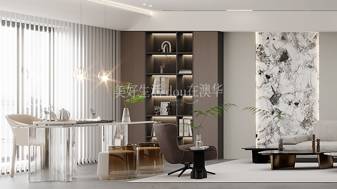 世茂天胤裝修效果圖,武漢裝修設(shè)計(jì),現(xiàn)代簡約