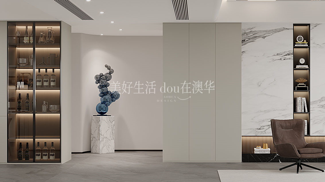 世茂天胤裝修效果圖,武漢裝修設(shè)計(jì),現(xiàn)代簡約