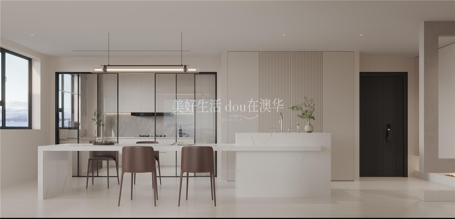 城投聯(lián)投譽江南裝修效果圖,現(xiàn)代極簡,武漢裝修設(shè)計