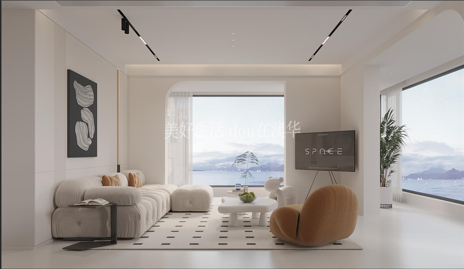 城投聯(lián)投譽江南裝修效果圖,現(xiàn)代極簡,武漢裝修設(shè)計