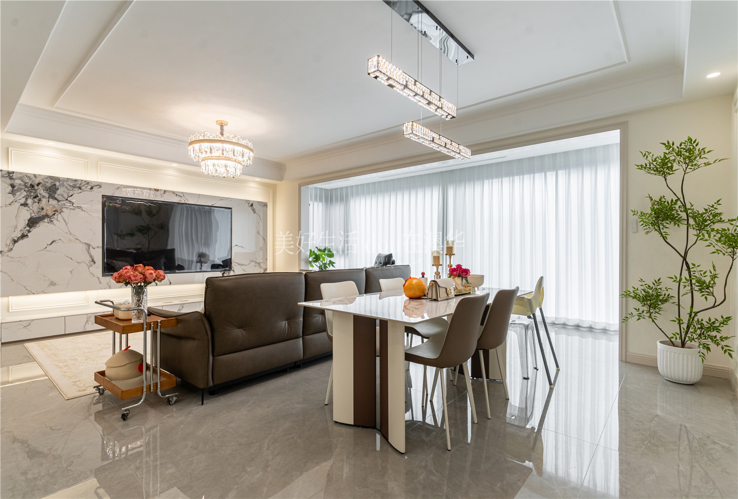 城投聯(lián)投譽江南裝修,法式輕奢,武漢裝修設(shè)計