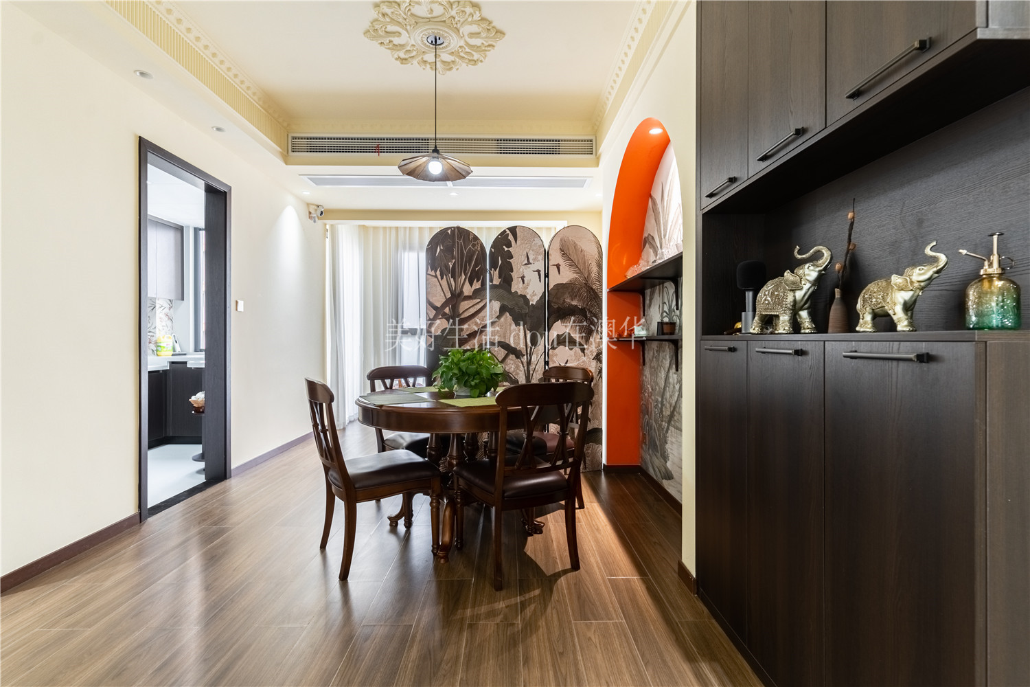 鵬湖灣裝修,美式復(fù)古,武漢裝修設(shè)計(jì)