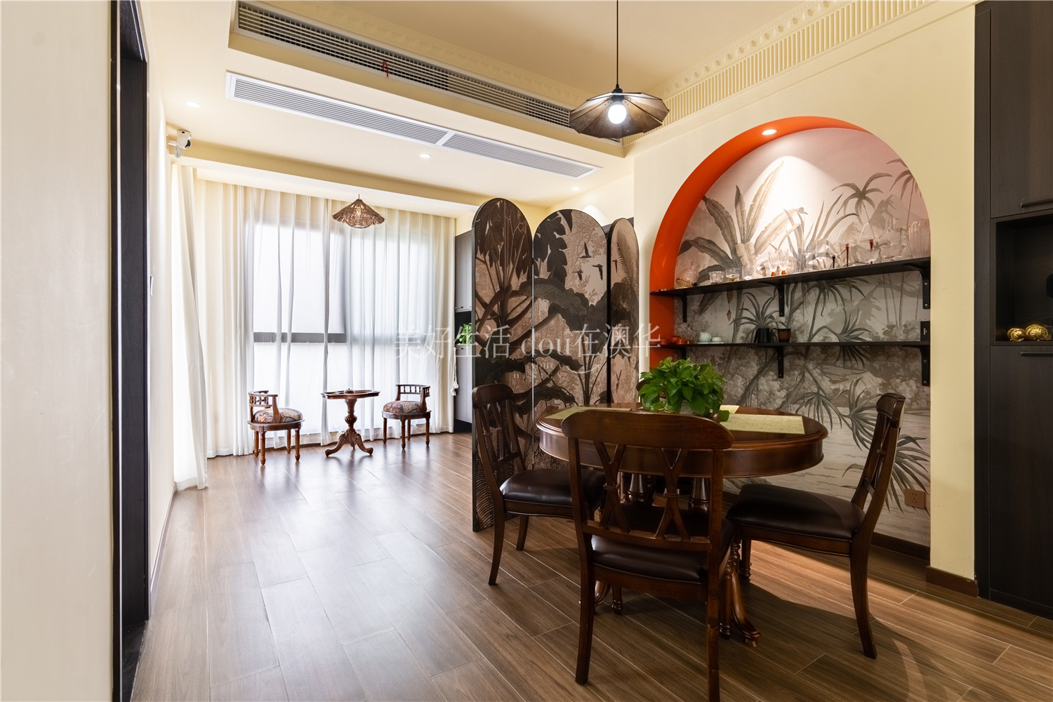 鵬湖灣裝修,美式復(fù)古,武漢裝修設(shè)計(jì)