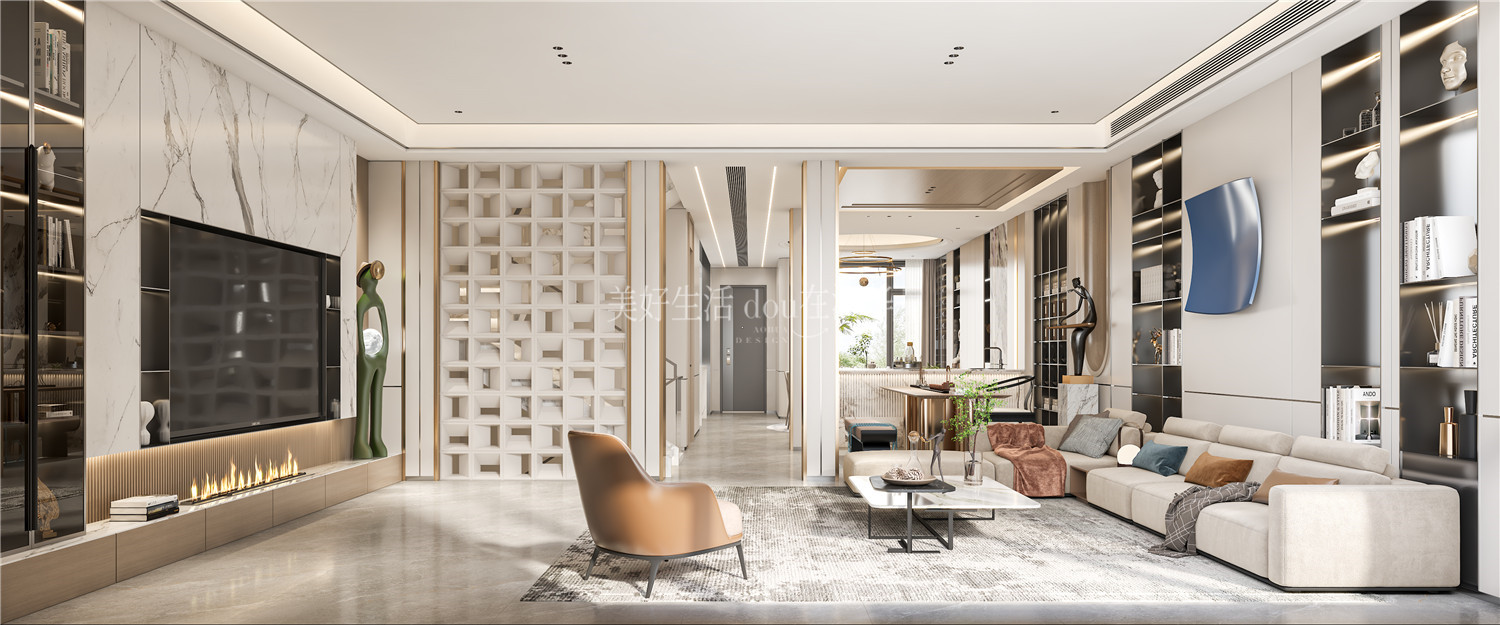 天祥尚府裝修,輕奢風(fēng)裝修