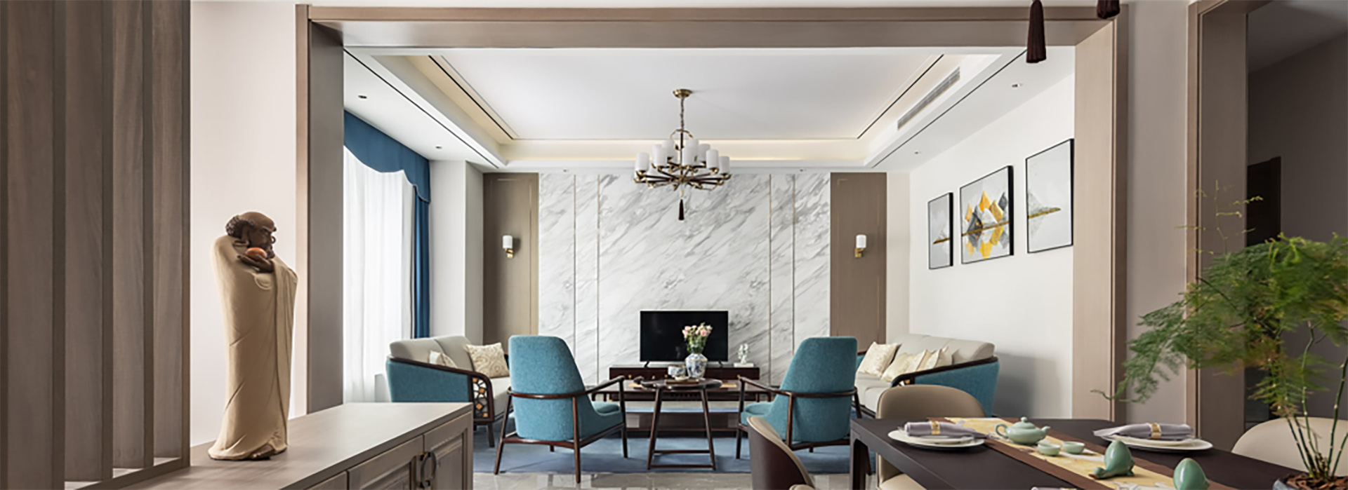 碧桂園映月灣裝修,新中式風(fēng)格