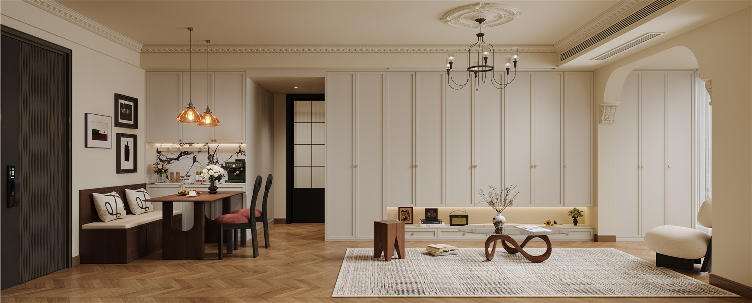 香榭東沙裝修效果圖,法式南洋風(fēng)