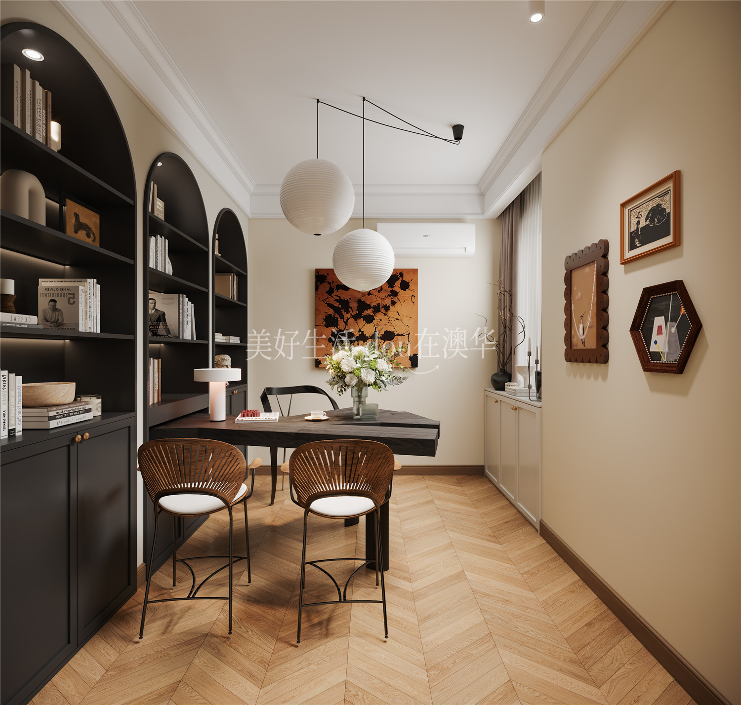 法式南洋風(fēng),香榭東沙裝修,武漢毛坯房裝修