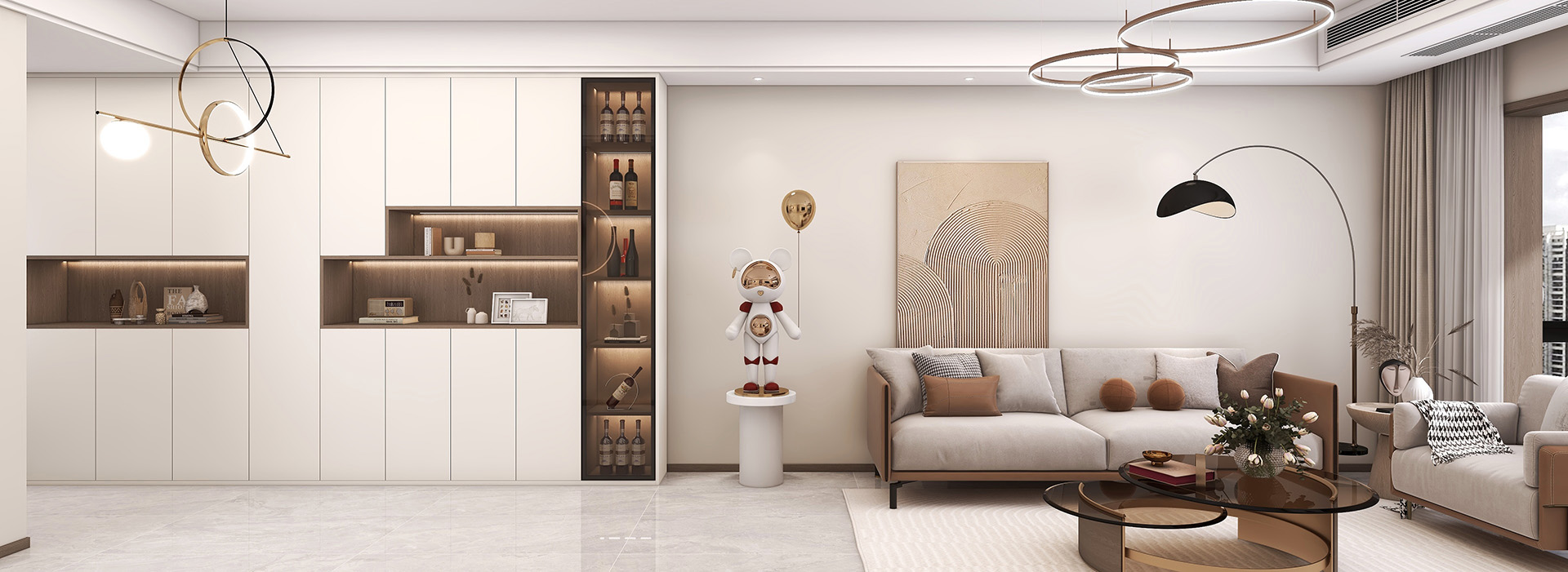 招商一江璟城裝修,現(xiàn)代簡(jiǎn)約