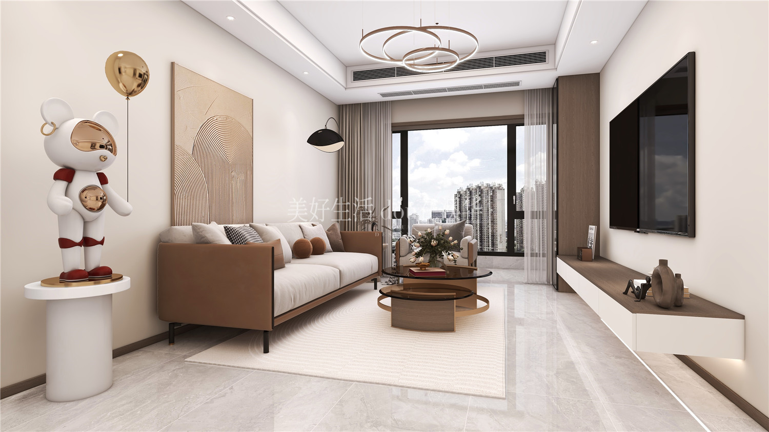 招商一江璟城裝修,現(xiàn)代簡(jiǎn)約