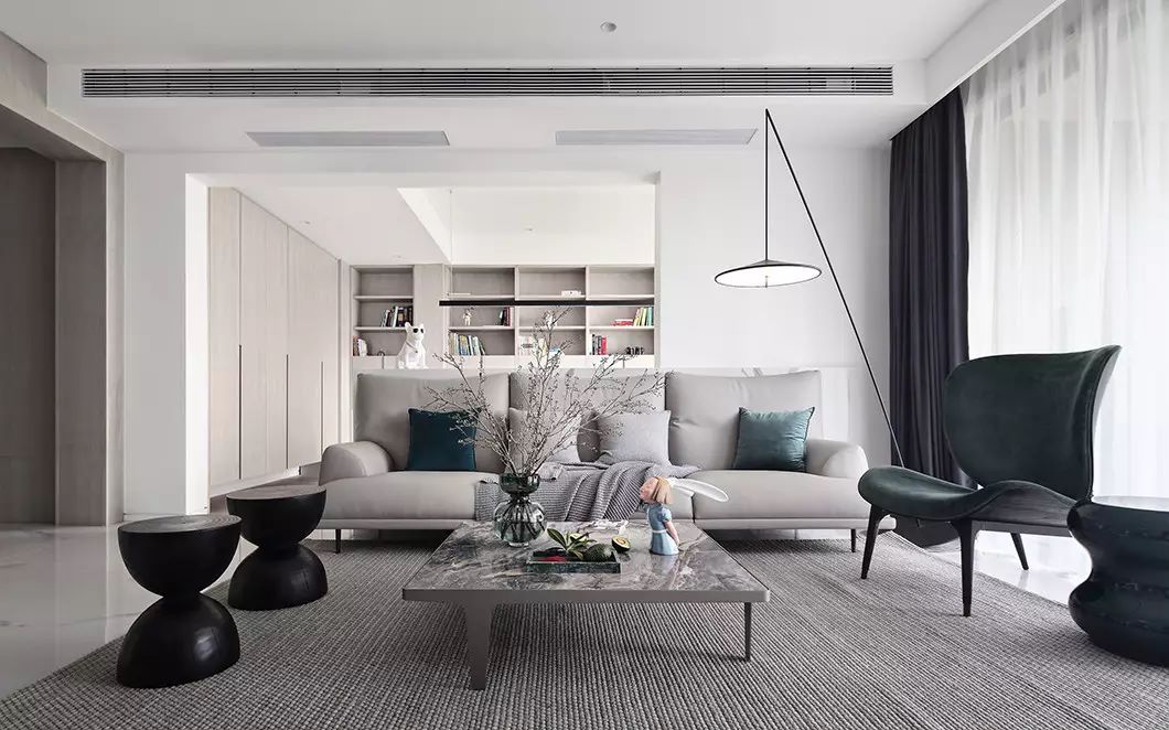現(xiàn)代簡(jiǎn)約黑白灰,武漢裝修設(shè)計(jì)