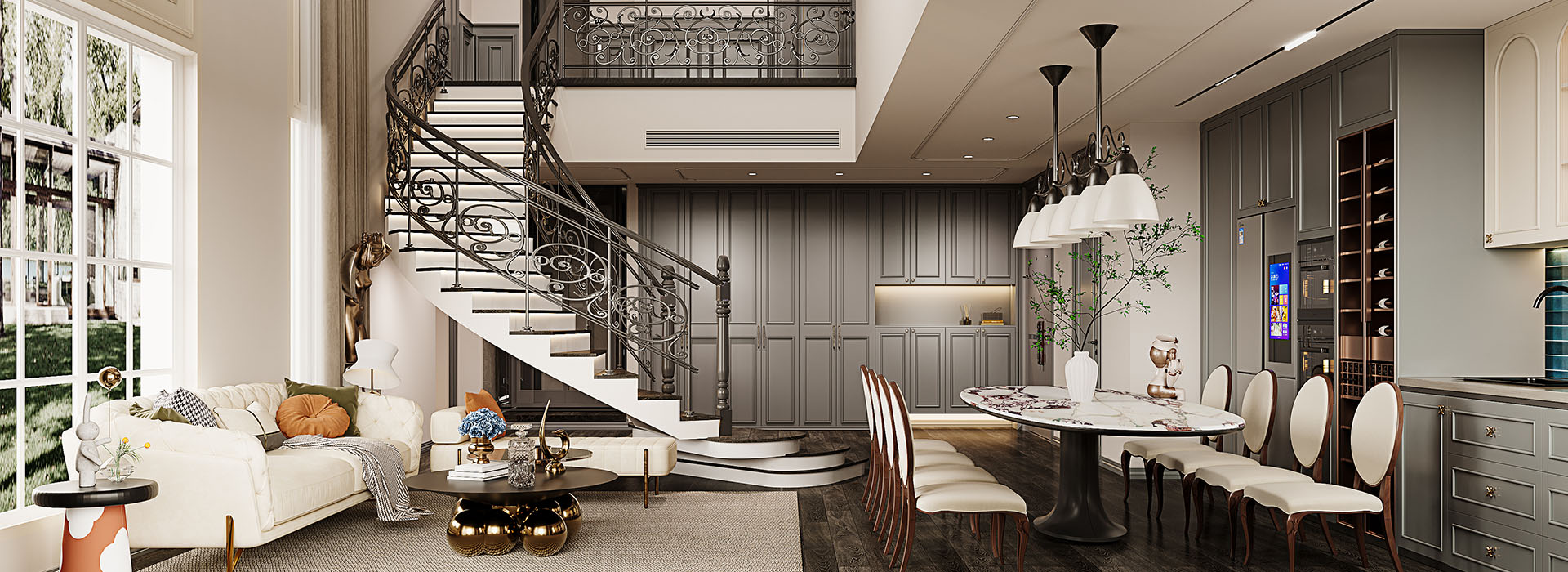 華發(fā)外灘薈裝修,武漢別墅裝修