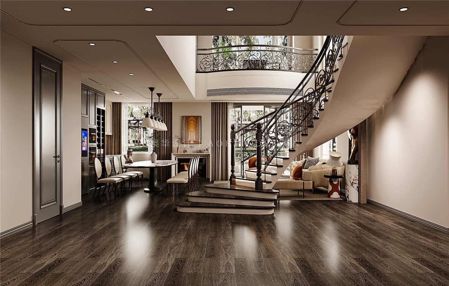 華發(fā)外灘薈裝修,武漢別墅裝修