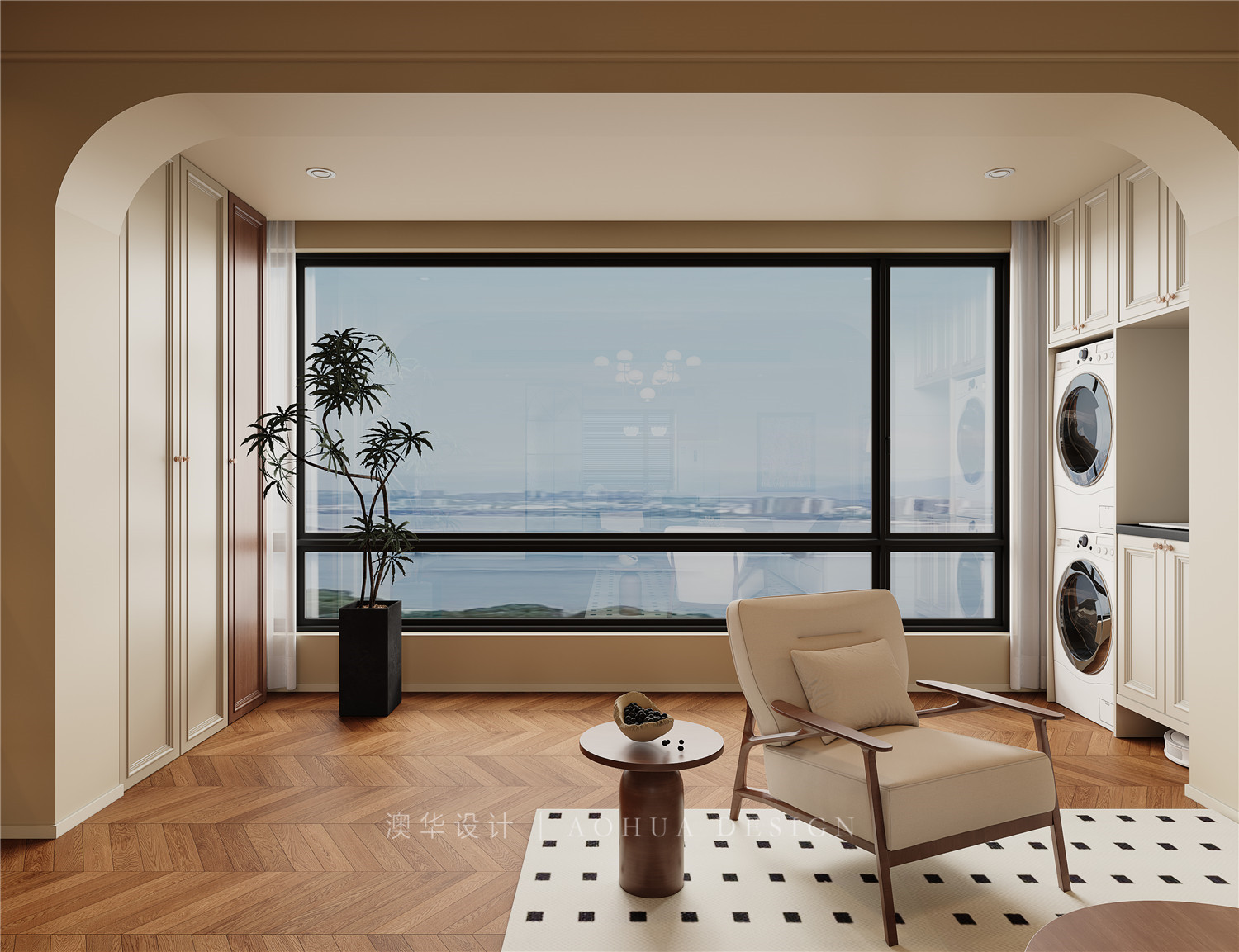 華發(fā)公園首府裝修,法式中古