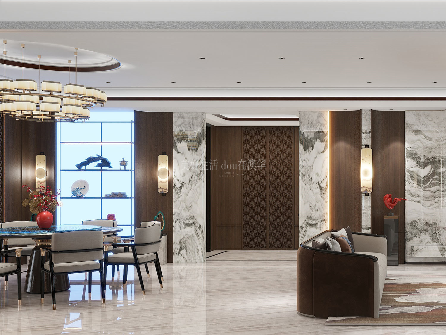 華僑城原岸裝修,新中式