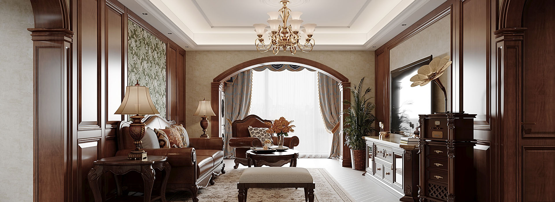 金地圣愛(ài)米倫裝修,美式復(fù)古