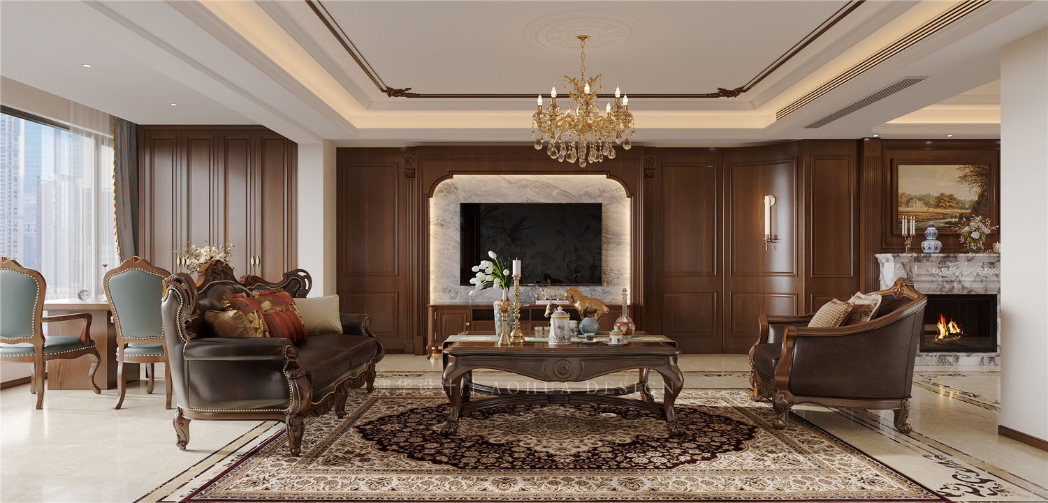 聯(lián)泰香域水岸裝修,美式復(fù)古