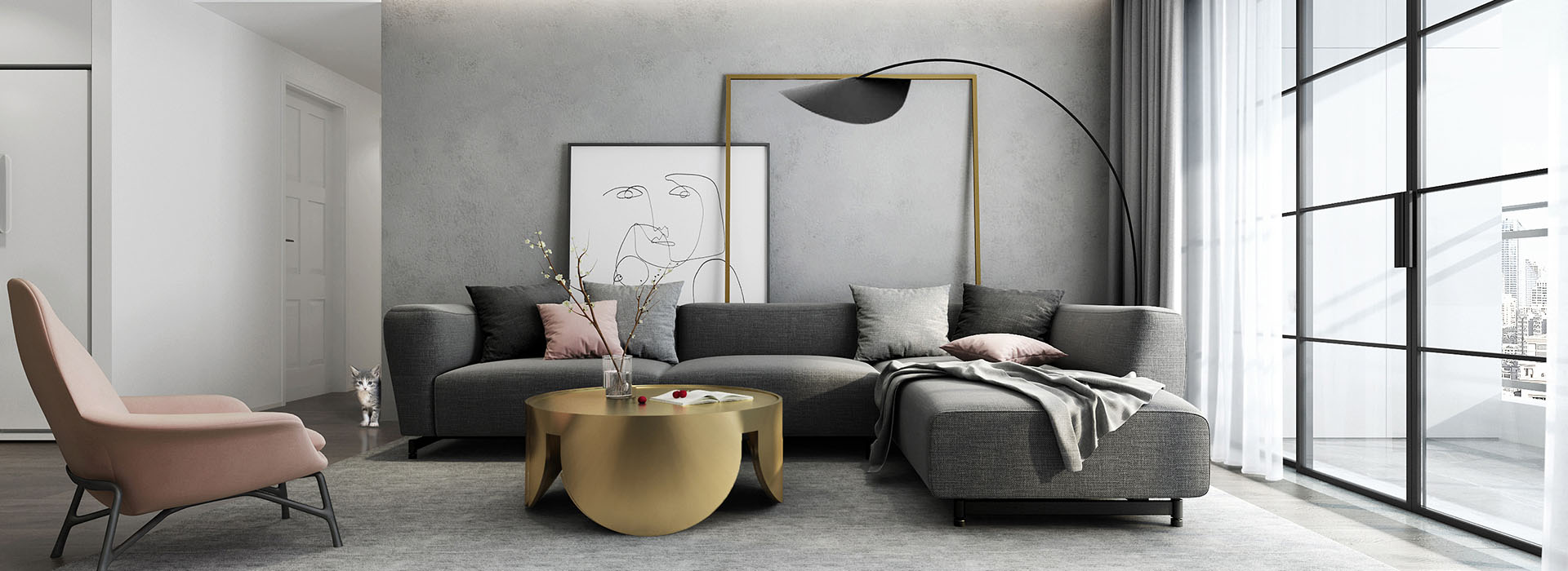 大華公園世家裝修,現(xiàn)代簡約