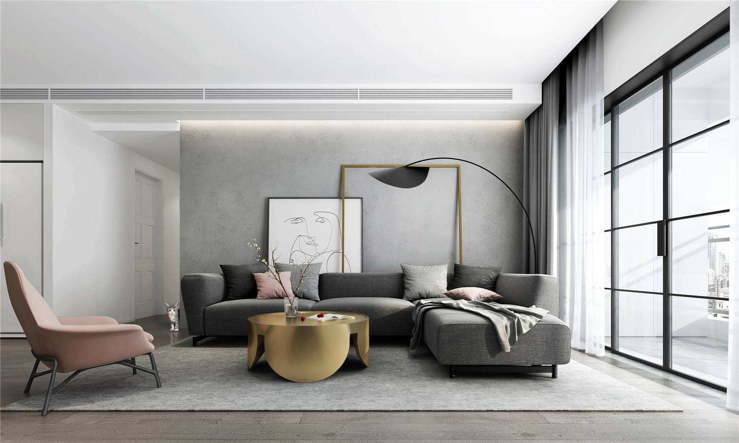 大華公園世家裝修,現(xiàn)代簡約