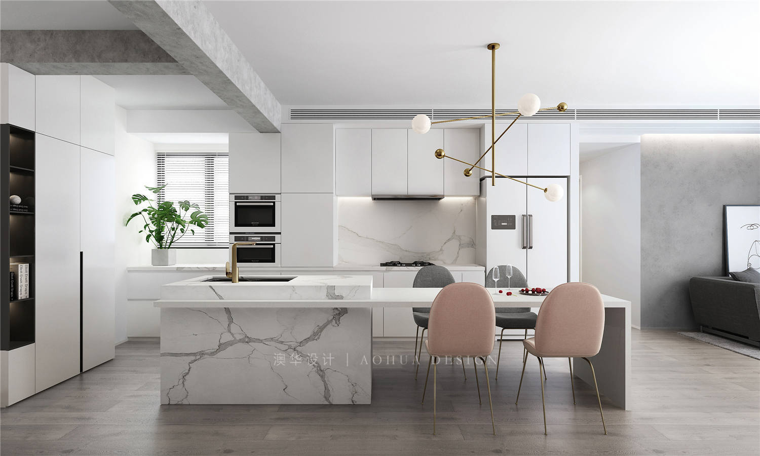 大華公園世家裝修,現(xiàn)代簡約