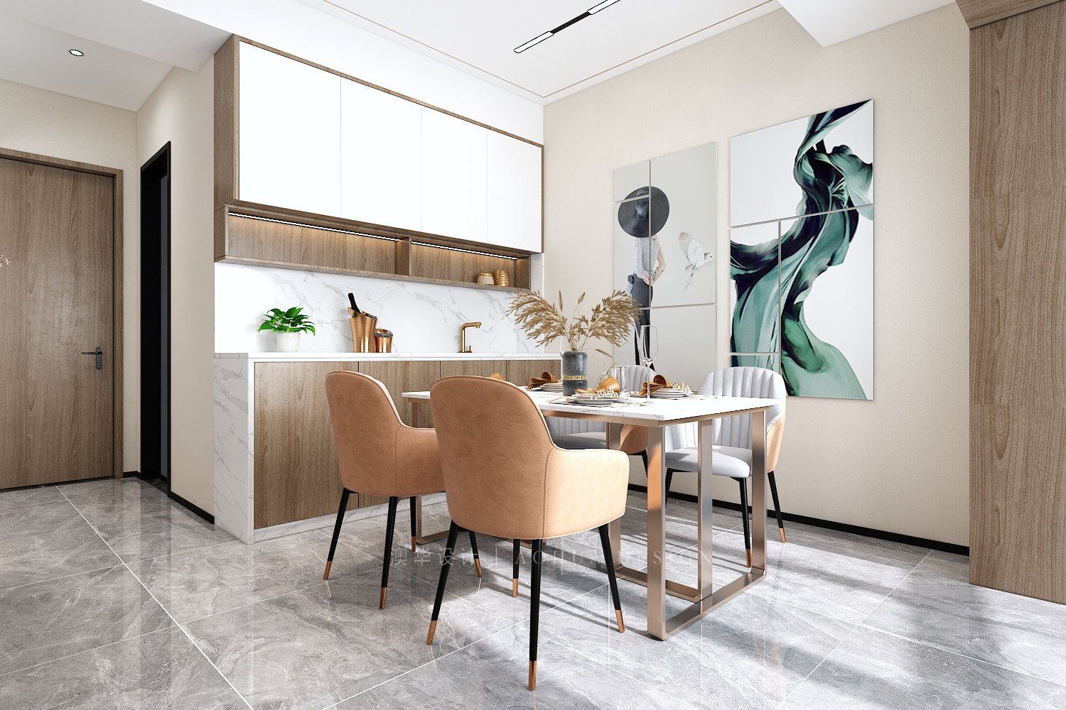 福星惠譽城市花園裝修,復(fù)式裝修