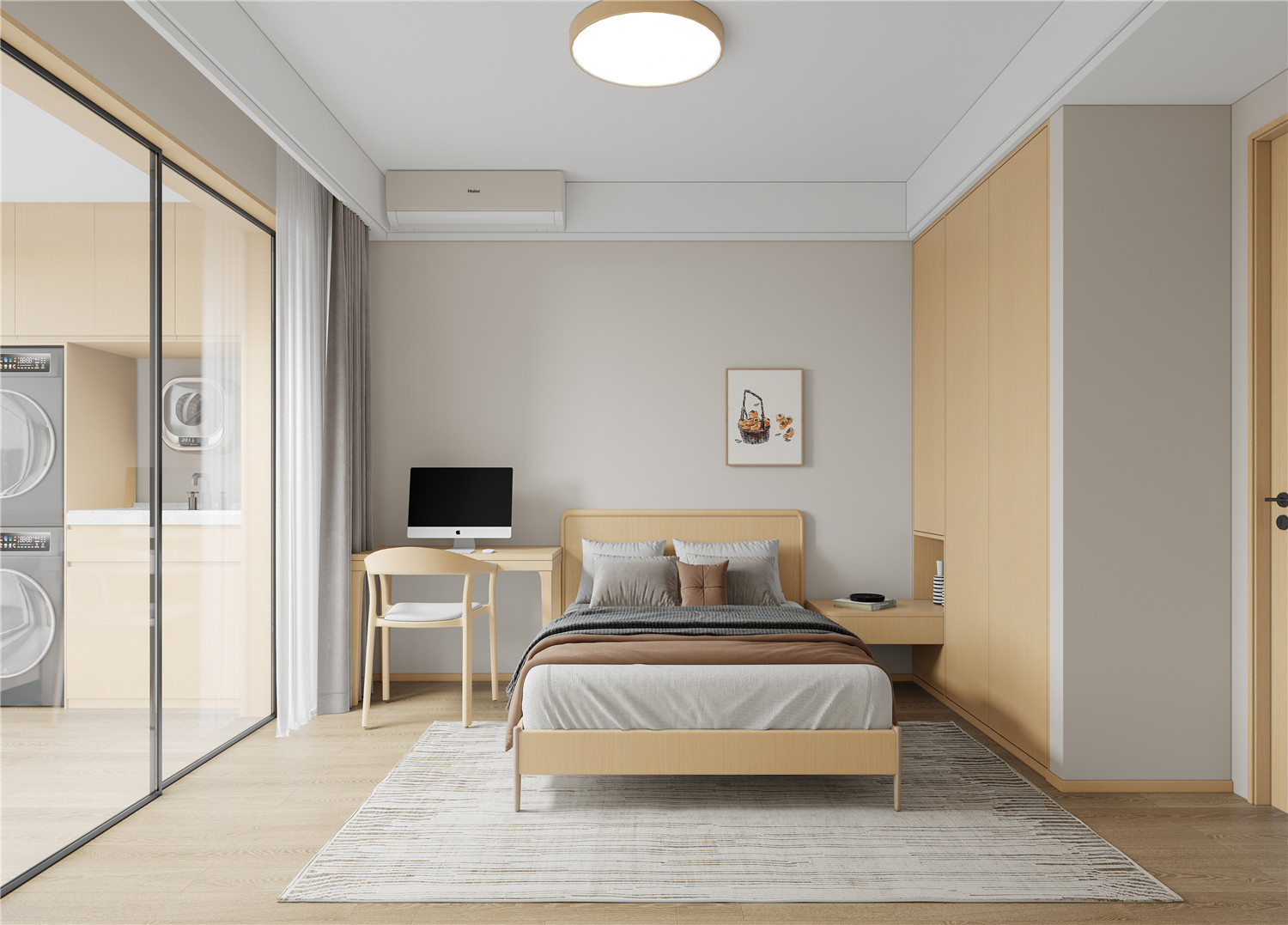 復(fù)地東湖國(guó)際7期裝修,原木風(fēng)