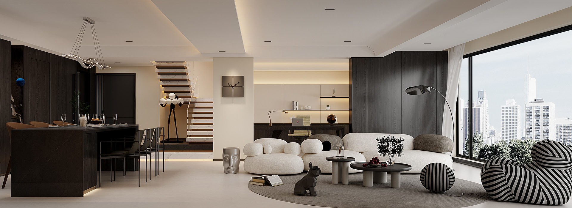 中國鐵建花語汀瀾裝修,意式極簡