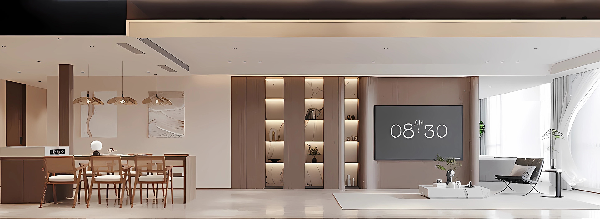 東湖天下裝修,大平層裝修