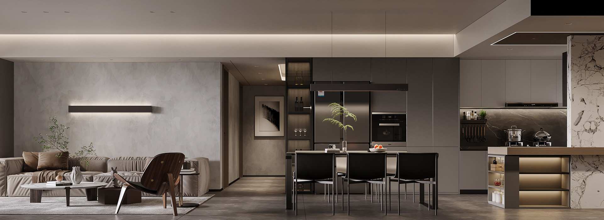 月湖琴聲裝修,現(xiàn)代風