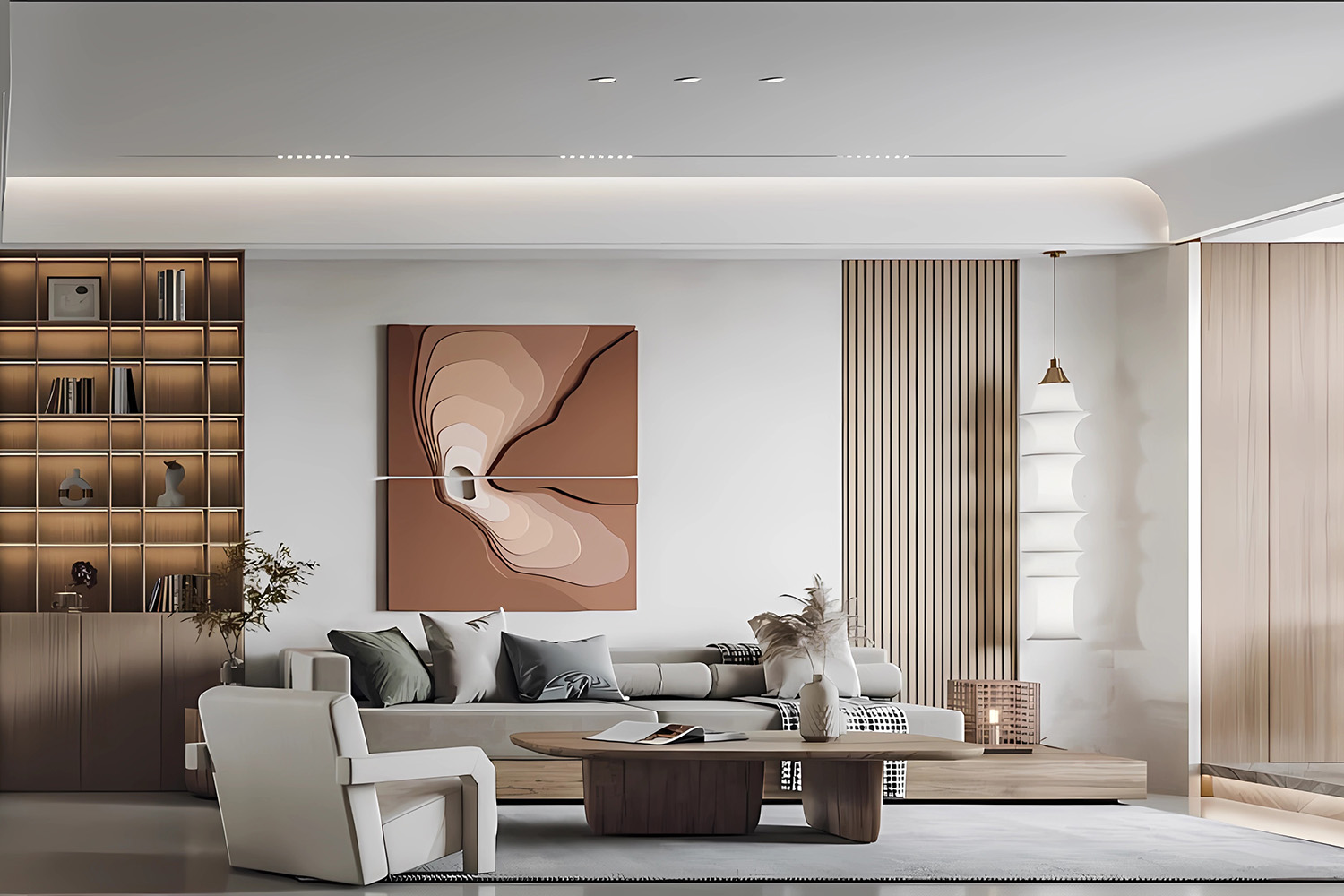 同馨花園雍豪府裝修,侘寂風(fēng)