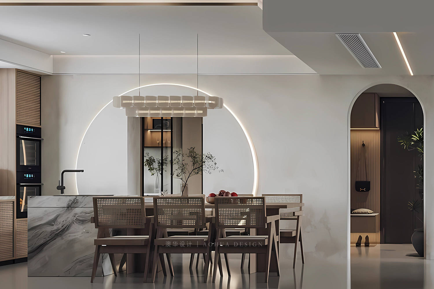 同馨花園雍豪府裝修,侘寂風(fēng)