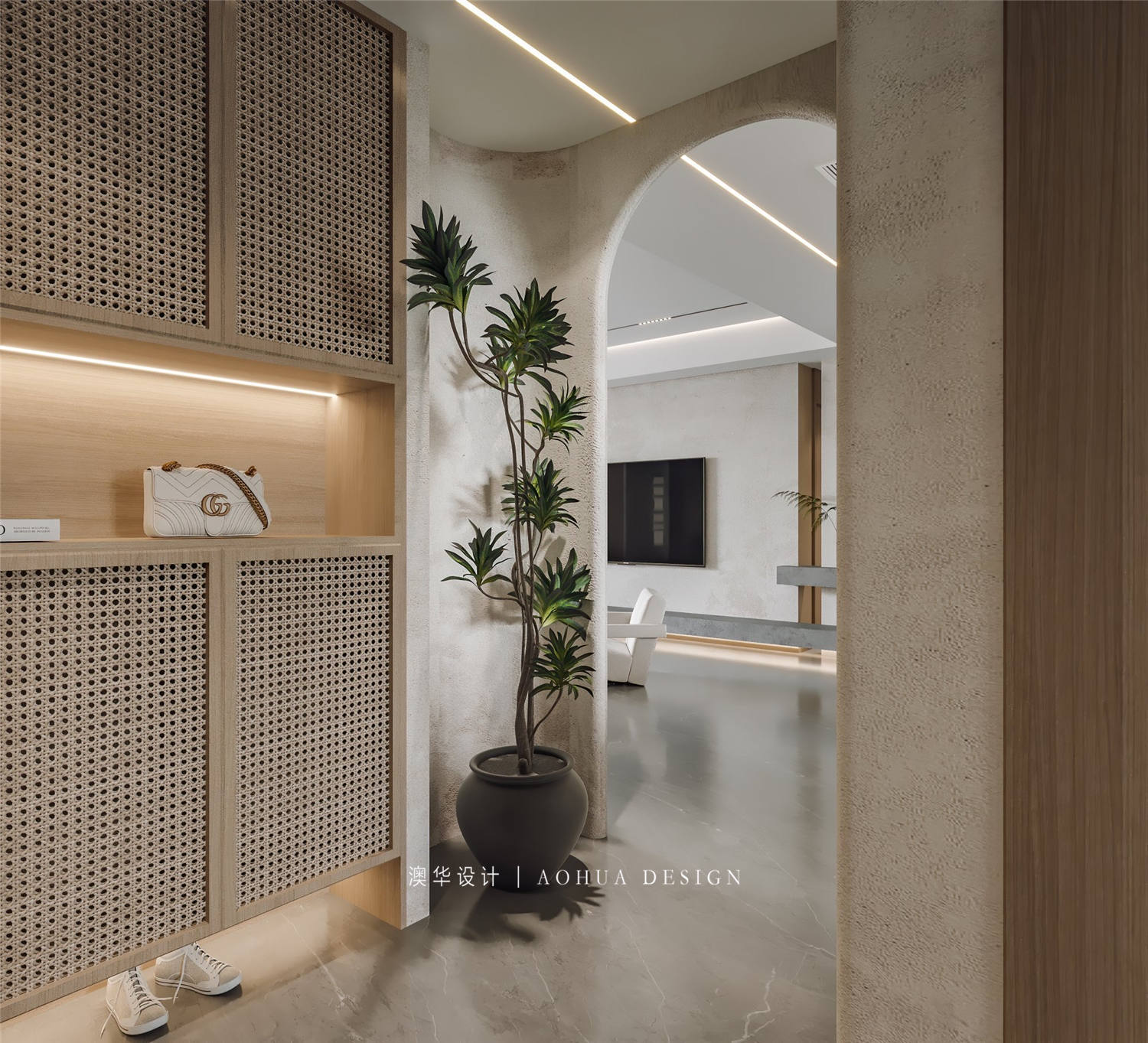 同馨花園雍豪府裝修,侘寂風(fēng)