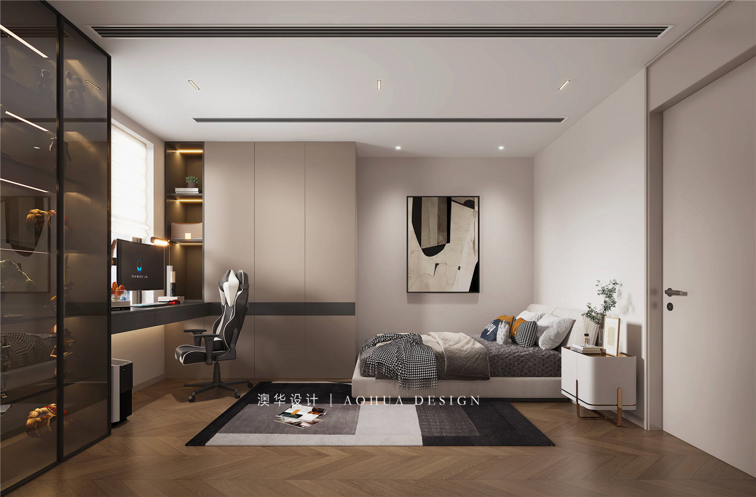 現(xiàn)代輕奢風格,武漢裝修設計