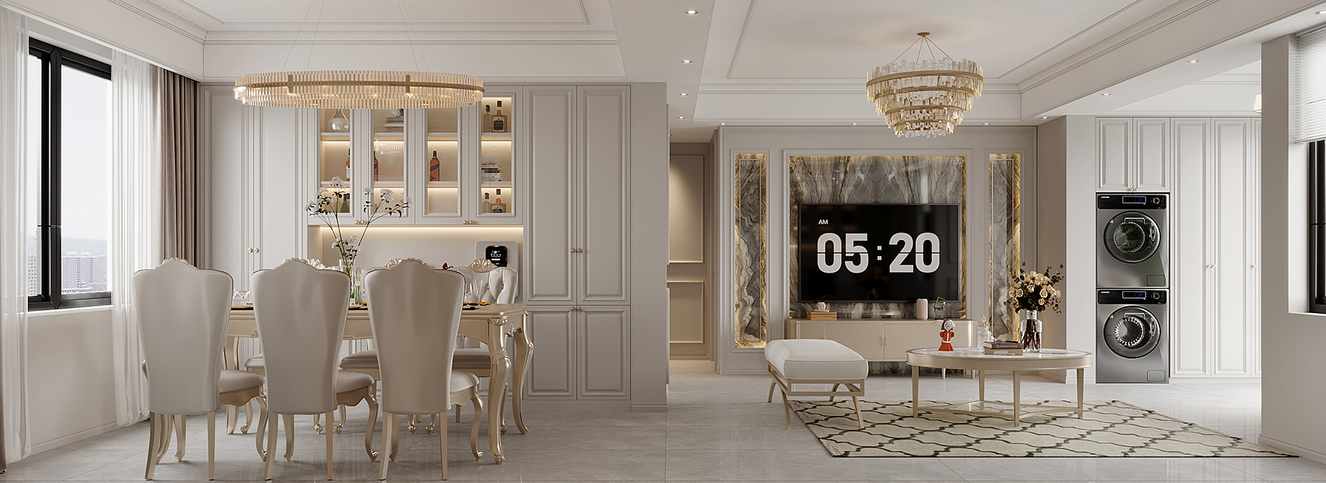 復地悅城裝修,法式輕奢風格