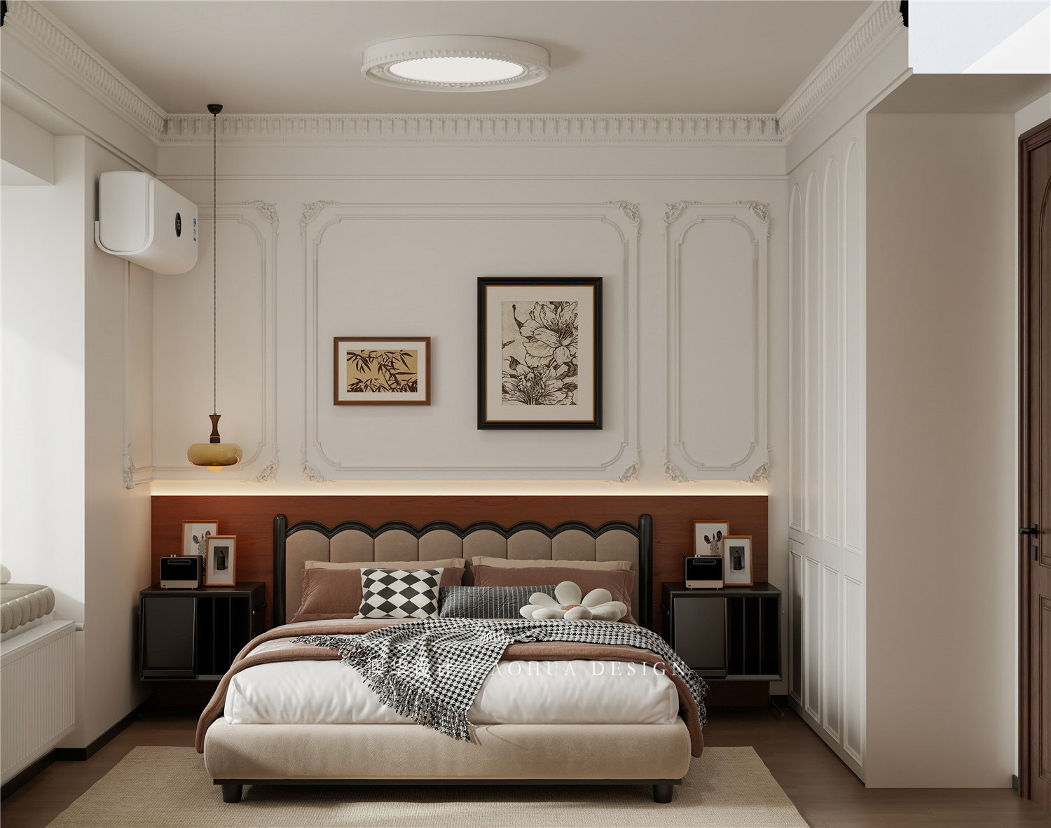 武漢天地御江苑裝修,法式中古