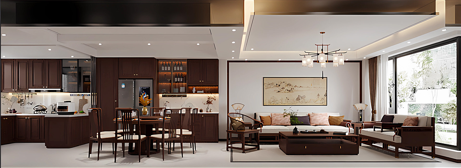 書院世家裝修,新中式風(fēng)格