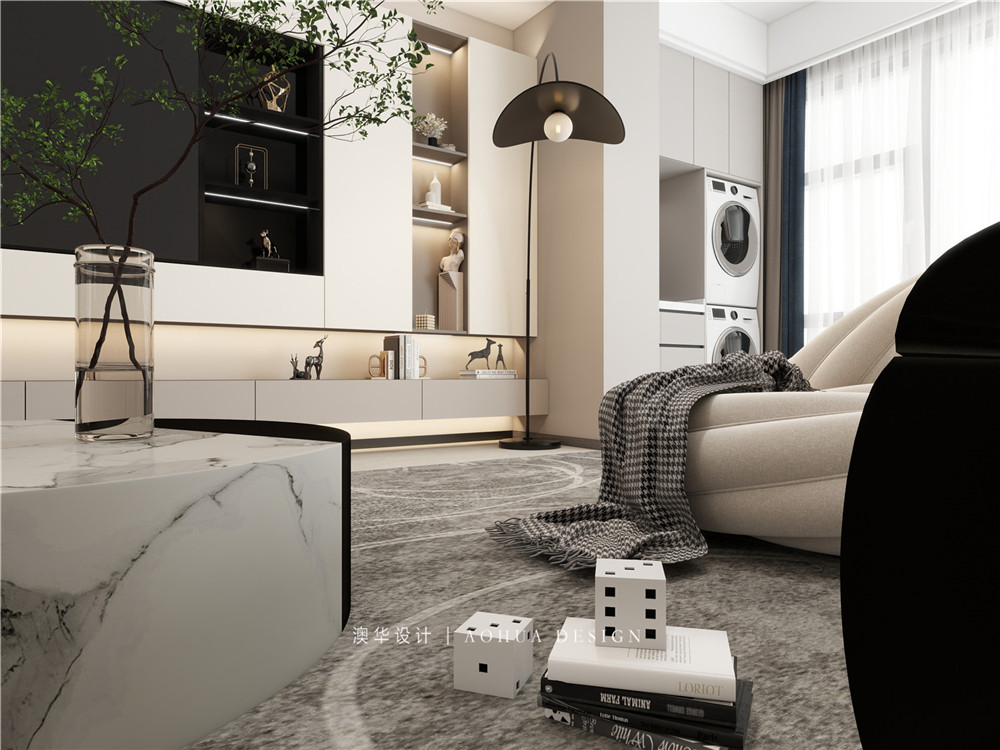 融創(chuàng)玖璽臺裝修,輕奢風