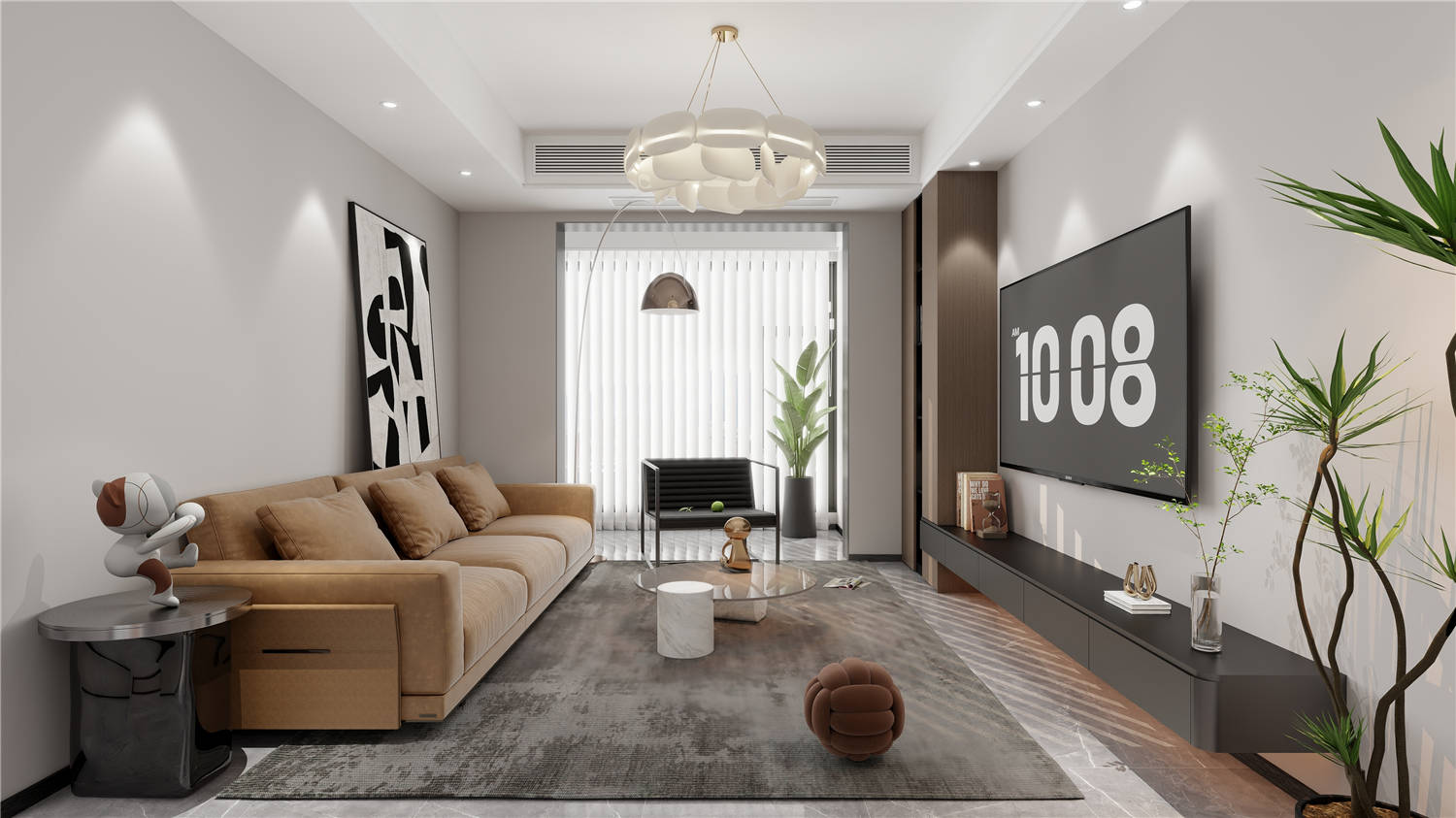 城建信達(dá)后湖里裝修,現(xiàn)代簡(jiǎn)約風(fēng)格