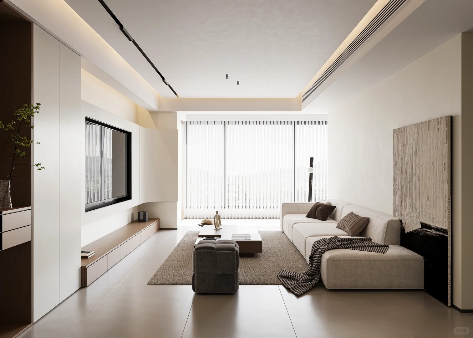 華發(fā)中央首府裝修,現(xiàn)代極簡風(fēng)格