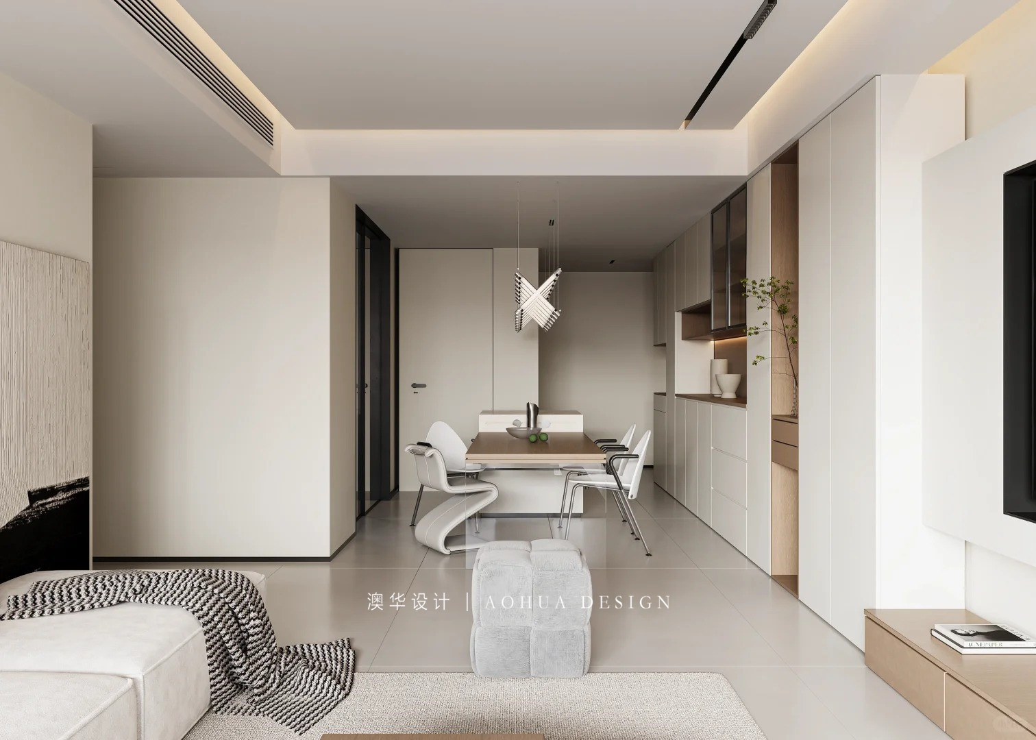 華發(fā)中央首府裝修,現(xiàn)代極簡風(fēng)格